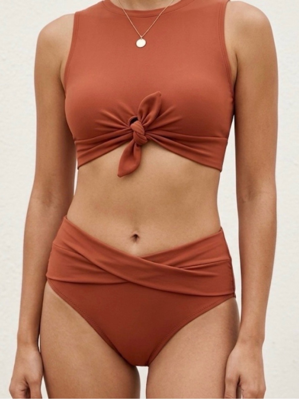 Robin Piccone orange rust swimsuit size L